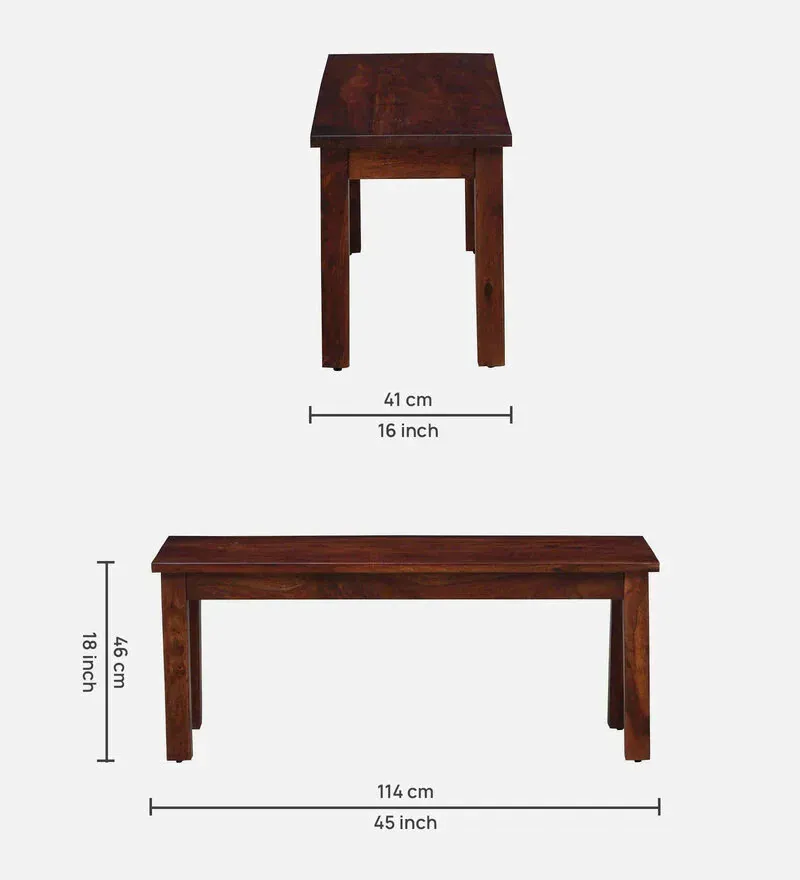 Anzio Sheesham Wood 6 Seater Dining Set In Honey Oak Finish With Bench.jpg3.webp