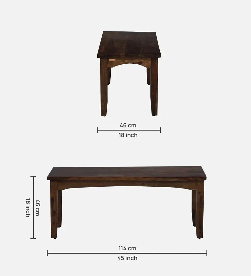 Biscay Sheesham Wood 6 Seater Dining Set In Provincial Teak Finish With Bench.jpg3.webp