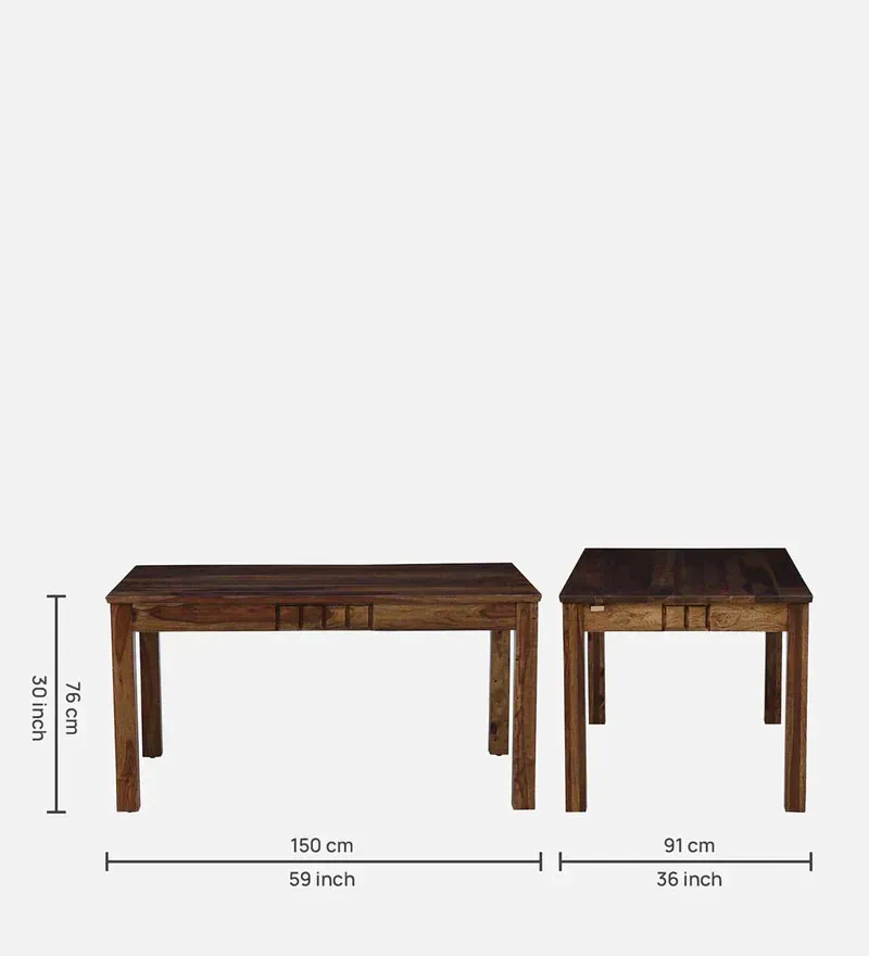 Majestica Sheesham Wood 6 Seater Dining Set In Provincial Teak Finish With Bench.jpg1.webp