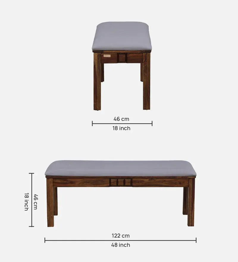 Majestica Sheesham Wood 6 Seater Dining Set In Provincial Teak Finish With Bench.jpg3.webp