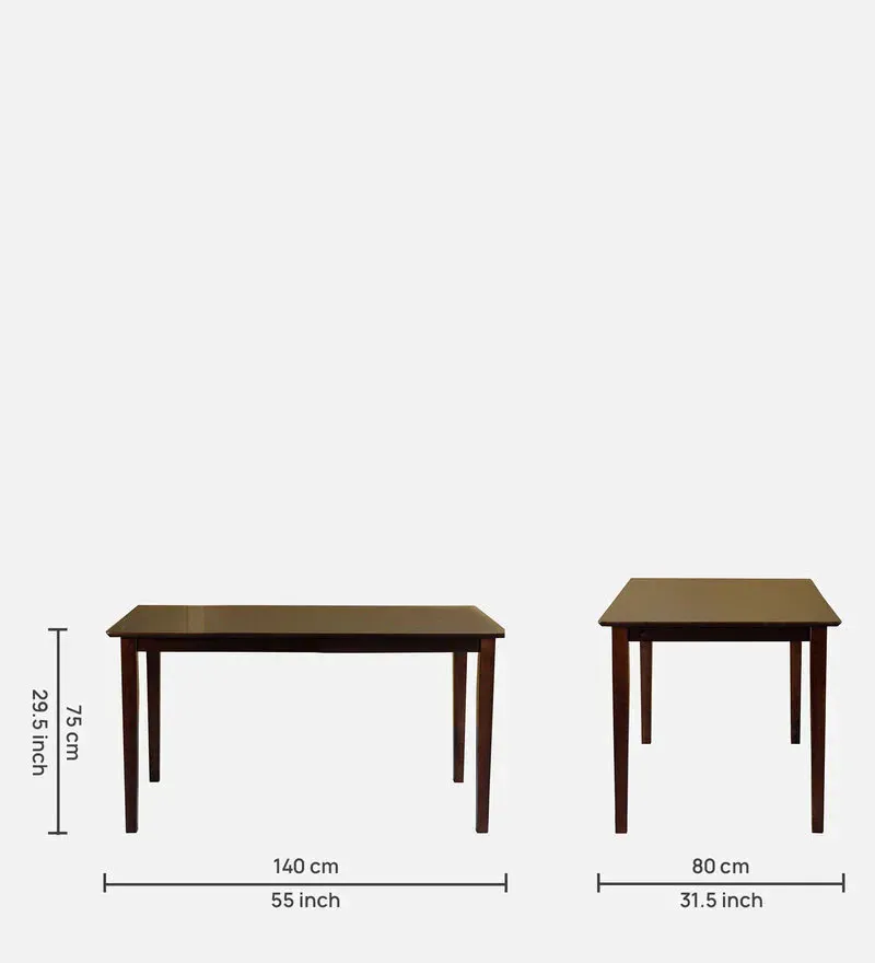 Ramen Solid Wood 6 Seater Dining Set in Cappucino Brown Finish With Bench.jpg1.webp